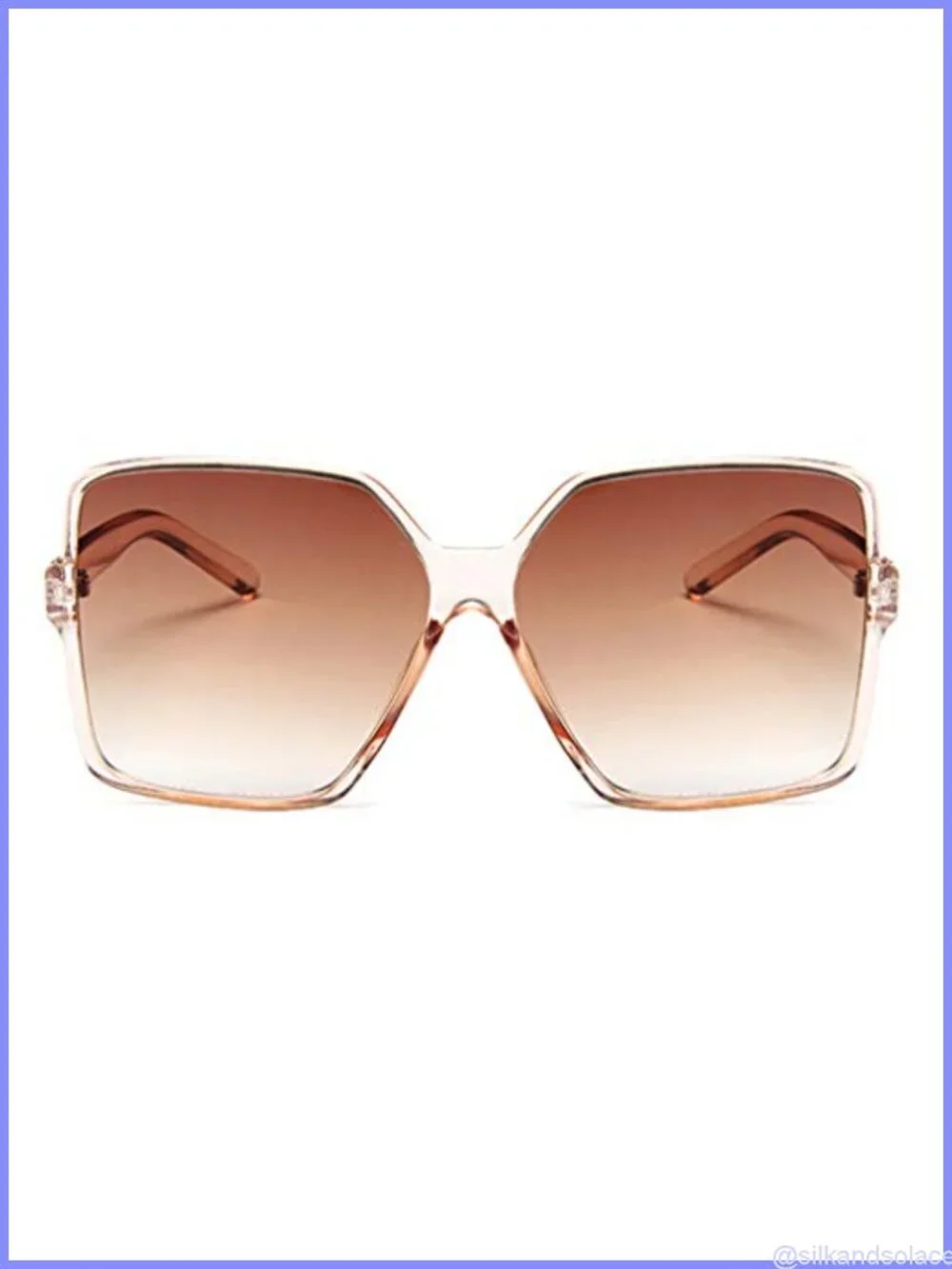 Oversized Square Sunglasses UV400 Polarized Full Frame Wide Trendy Shades